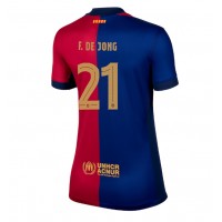 Koszulka piłkarska Barcelona Frenkie de Jong #21 Strój Domowy dla kobiety 2024-25 tanio Krótki Rękaw